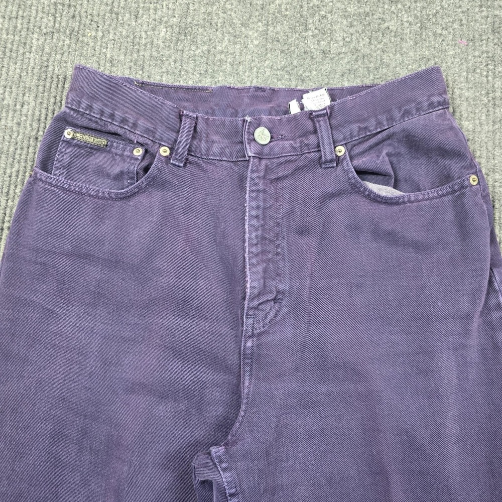 Vintage Calvin Klein Jeans Womens 14 Purple High Rise Mom Tapered‎ USA 90s